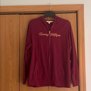 TOMMY HILFIGER zip up jacket with hood.